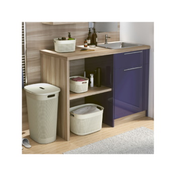 KIS korpa za veš Filo Basket 3,5l Romantic ivory-3
